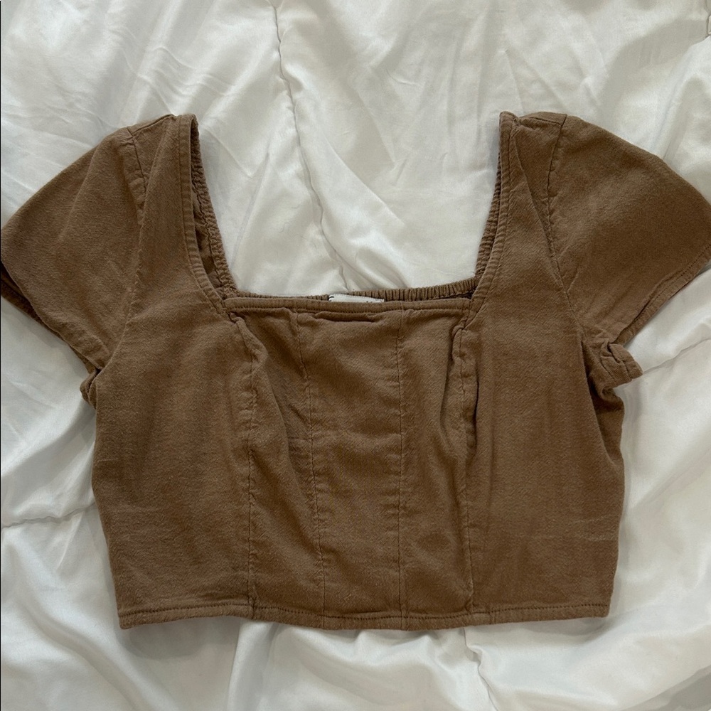Hollister Brown Women's Crop Top